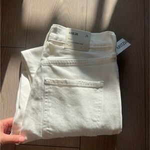 Agolde Off-White Denim Jeans